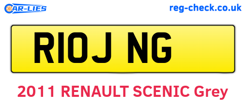 R10JNG are the vehicle registration plates.