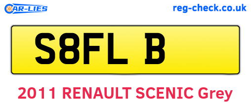 S8FLB are the vehicle registration plates.