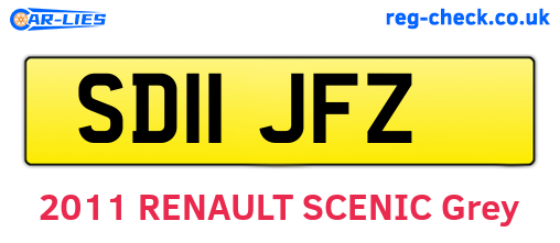 SD11JFZ are the vehicle registration plates.