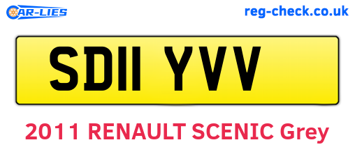 SD11YVV are the vehicle registration plates.