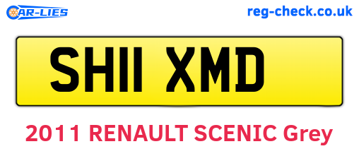 SH11XMD are the vehicle registration plates.