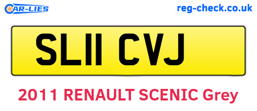 SL11CVJ are the vehicle registration plates.