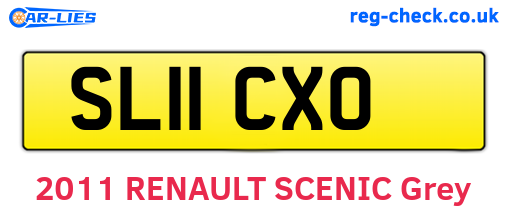 SL11CXO are the vehicle registration plates.