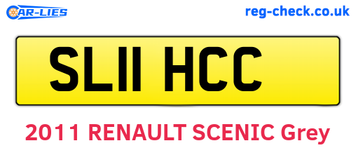 SL11HCC are the vehicle registration plates.