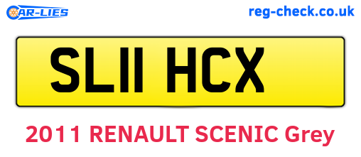 SL11HCX are the vehicle registration plates.