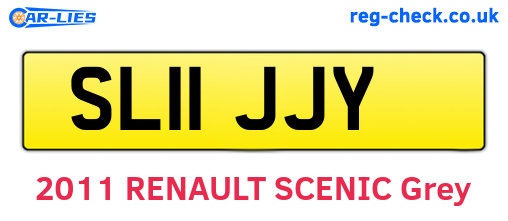 SL11JJY are the vehicle registration plates.