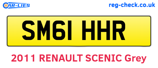 SM61HHR are the vehicle registration plates.