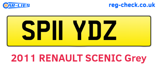 SP11YDZ are the vehicle registration plates.