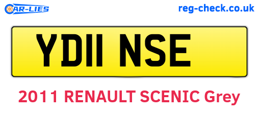 YD11NSE are the vehicle registration plates.