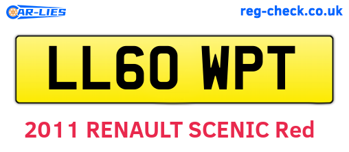 LL60WPT are the vehicle registration plates.