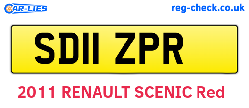 SD11ZPR are the vehicle registration plates.