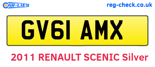 GV61AMX are the vehicle registration plates.