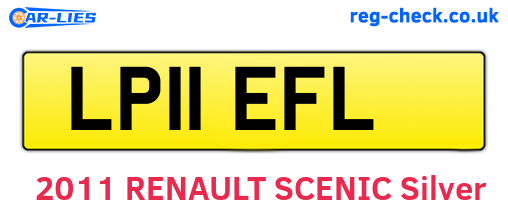 LP11EFL are the vehicle registration plates.