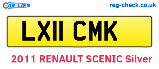 LX11CMK are the vehicle registration plates.