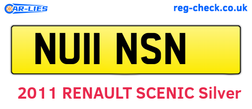 NU11NSN are the vehicle registration plates.