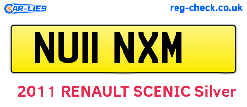 NU11NXM are the vehicle registration plates.