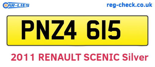 PNZ4615 are the vehicle registration plates.