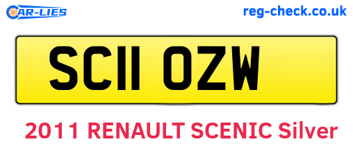 SC11OZW are the vehicle registration plates.