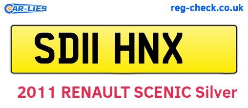 SD11HNX are the vehicle registration plates.