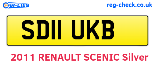SD11UKB are the vehicle registration plates.