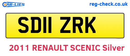 SD11ZRK are the vehicle registration plates.