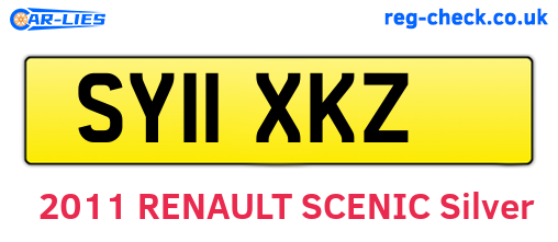SY11XKZ are the vehicle registration plates.