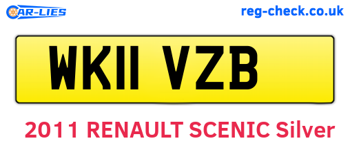 WK11VZB are the vehicle registration plates.