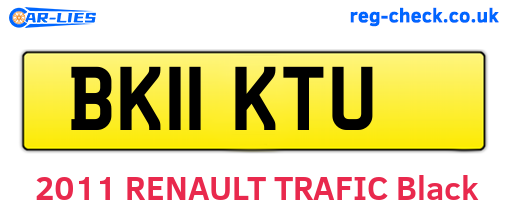 BK11KTU are the vehicle registration plates.