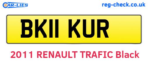 BK11KUR are the vehicle registration plates.