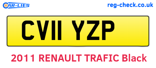 CV11YZP are the vehicle registration plates.