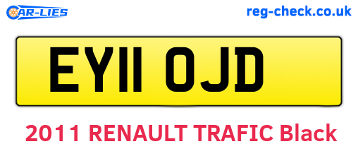 EY11OJD are the vehicle registration plates.