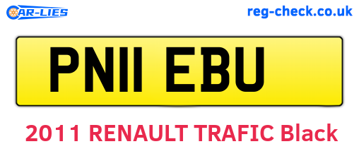 PN11EBU are the vehicle registration plates.