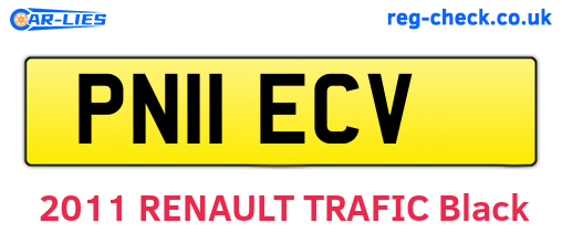 PN11ECV are the vehicle registration plates.
