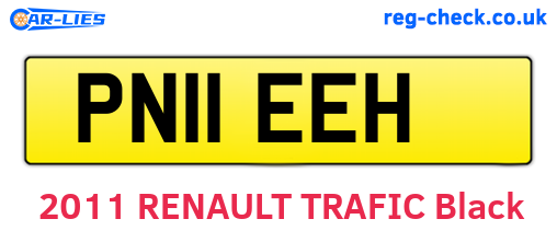 PN11EEH are the vehicle registration plates.