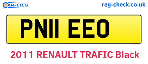 PN11EEO are the vehicle registration plates.