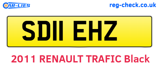 SD11EHZ are the vehicle registration plates.