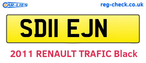 SD11EJN are the vehicle registration plates.