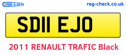 SD11EJO are the vehicle registration plates.