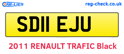 SD11EJU are the vehicle registration plates.