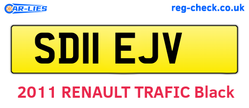 SD11EJV are the vehicle registration plates.