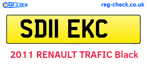 SD11EKC are the vehicle registration plates.