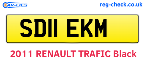 SD11EKM are the vehicle registration plates.