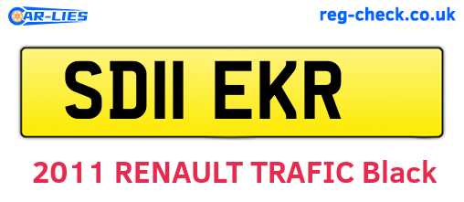 SD11EKR are the vehicle registration plates.