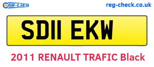SD11EKW are the vehicle registration plates.
