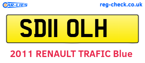 SD11OLH are the vehicle registration plates.