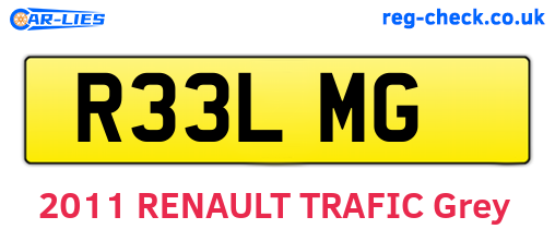 R33LMG are the vehicle registration plates.