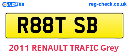 R88TSB are the vehicle registration plates.