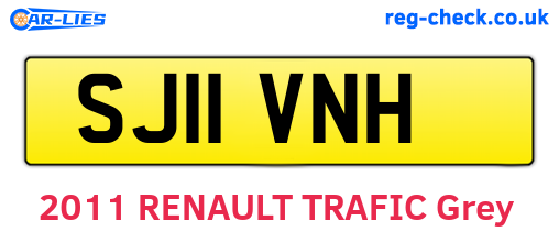 SJ11VNH are the vehicle registration plates.