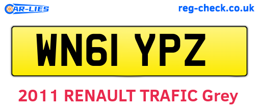 WN61YPZ are the vehicle registration plates.