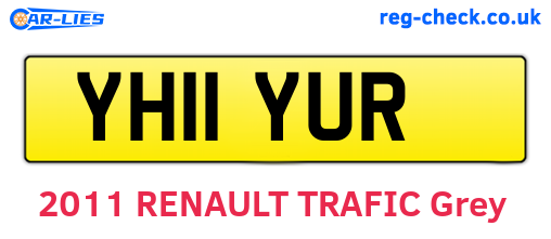YH11YUR are the vehicle registration plates.